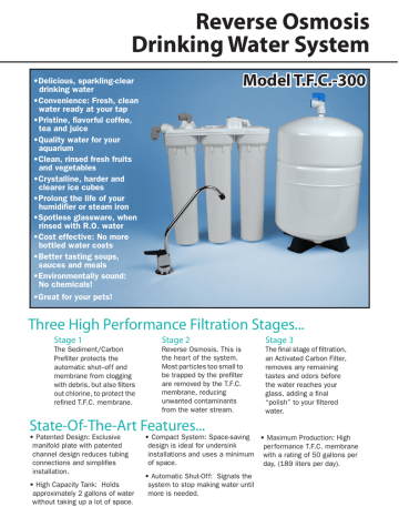 Microline RO 300_DP257.indd - HydroQuest Water Softening | Manualzz