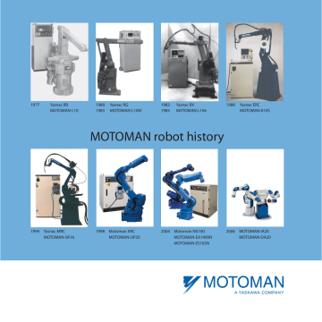 MOTOMAN Robot History - L10, L10W, L10WA, L106, K10S, SK16, UP20 ...