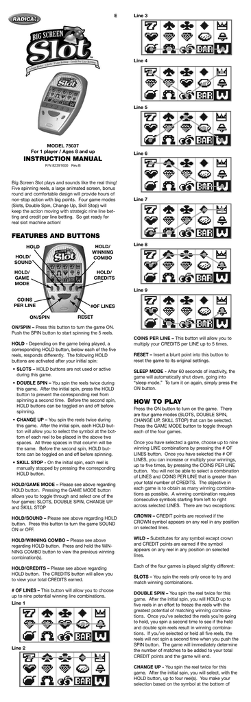 Slot machine hold button holder