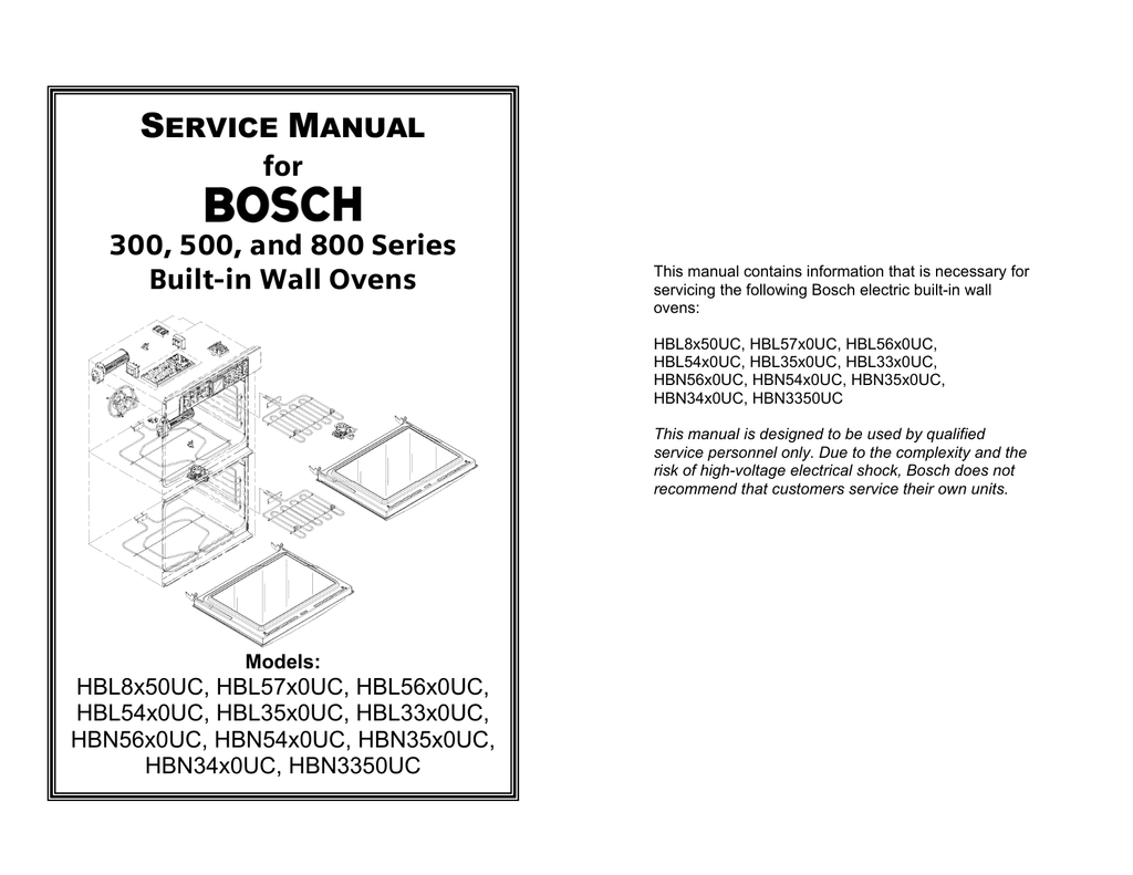 For 300 500 And 800 Series Built In Wall Ovens Manualzz