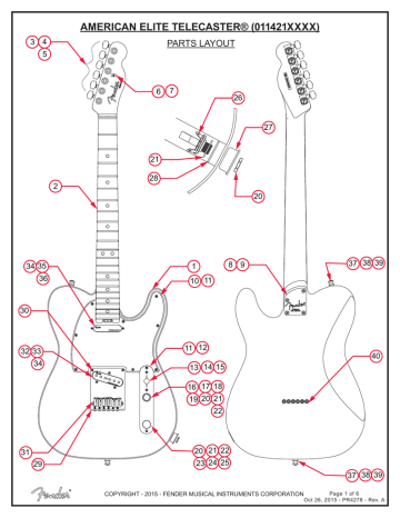 Fender American Elite Telecaster, Fender Ultra Noiseless Telecaster Pickups Wiring Diagram