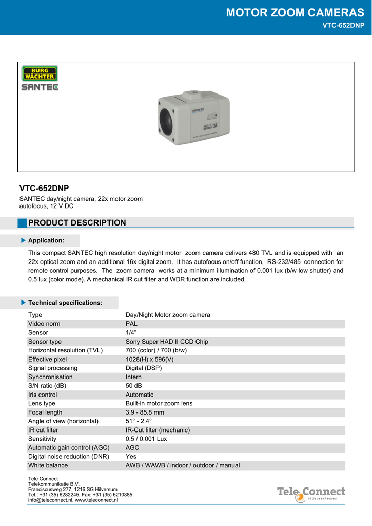 Motor Zoom Cameras Manualzz