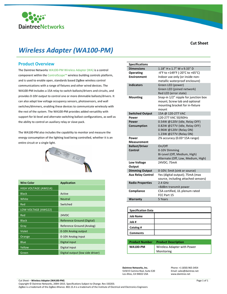 Wireless Adapter Wa100 Pm Manualzz
