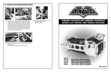 Ultima 3.35 Drag-style Belt Drive-58-800-Polished Billet Finish