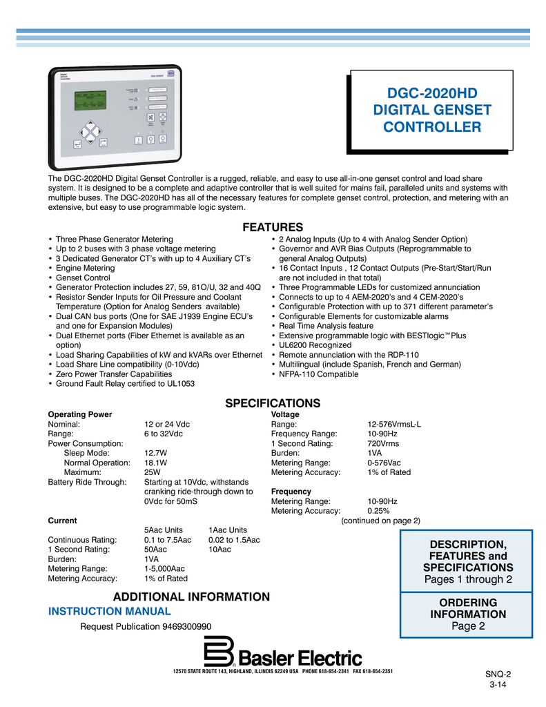 basler dgc 1000 manual