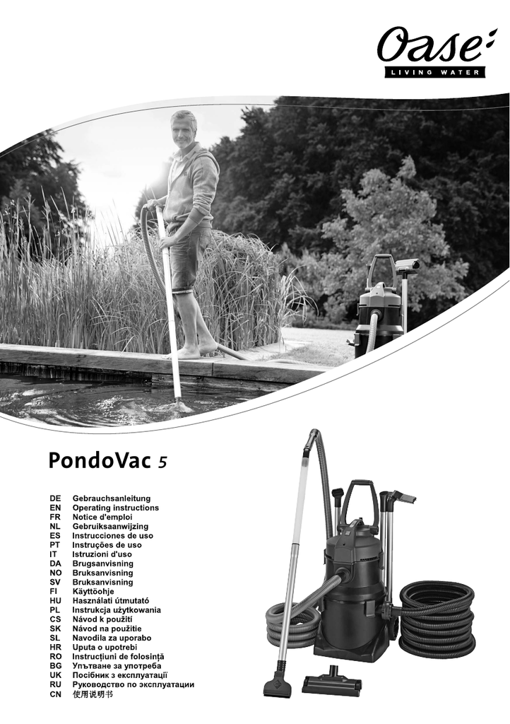 OASE PondoVac 5 Operating Instructions 
