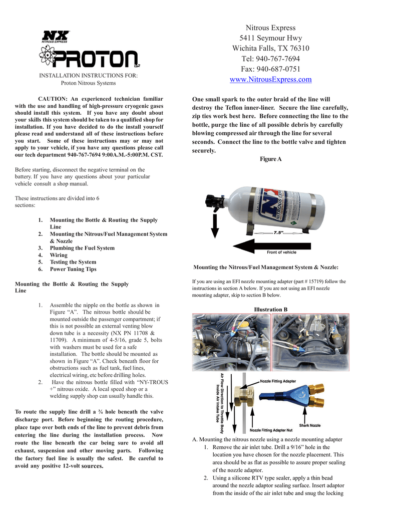 Nitrous Supply Jet Chart