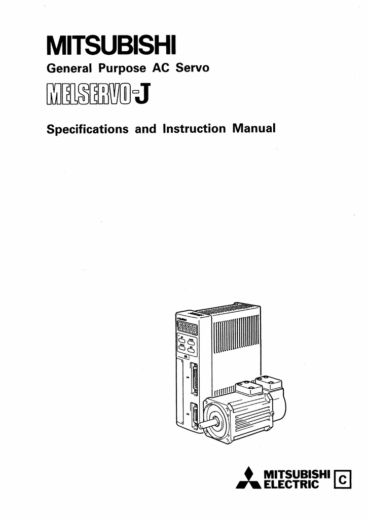 Mitsubishi Electric MR-J-A Instruction Manual | Manualzz