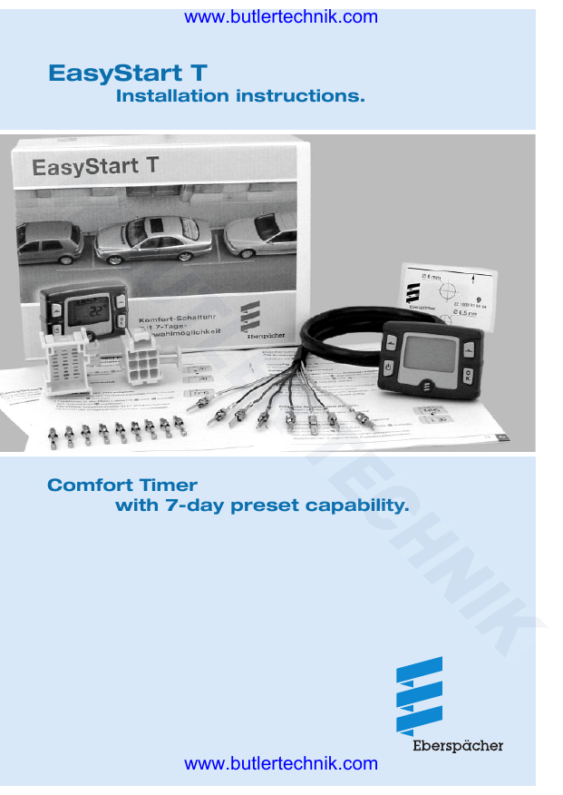 Easystart timer. EASYSTART select схема подключения. Пульт управления EASYSTART timer Eberspacher инструкция. Схема соединения пультов Eberspacher easy start Teimer + EASYSTART select. Сервисное меню Eberspacher EASYSTART.