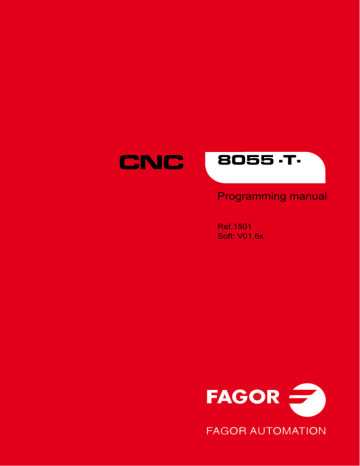 Activates the C axis (G15). Fagor CNC 8055 para otras aplicaciones, CNC 8055 for lathes, CNC 8055 para tornos, CNC 8055 for other applications | Manualzz