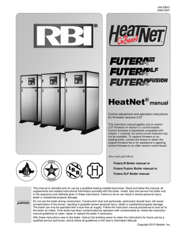HeatNet - RBI Water Heaters | Manualzz