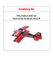 Aerobatic Aircraft Pitts Python 50CC V4 User Manual