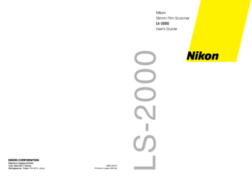 Nikon LS 2000 & LS-2000 User`s guide | Manualzz