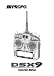 JR PROPO DSX9 9-Channel 2.4GHz Instruction Manual