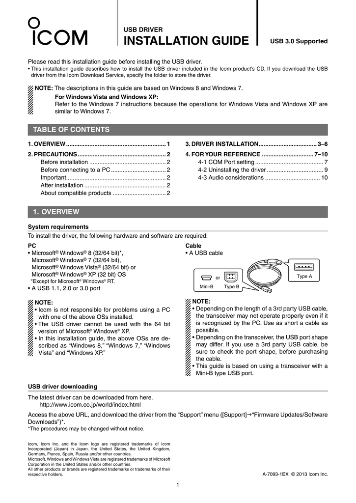 USB Driver Installation Guide Manualzz