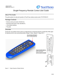TouchTunes Remote Control 700194-001 User Guide