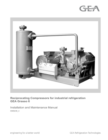 Reciprocating Compressors for industrial refrigeration GEA Grasso 6 | Manualzz