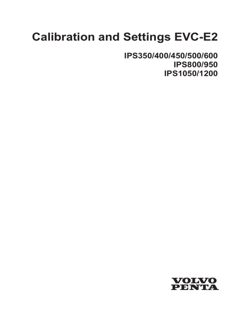 Calibration and Settings EVC-E2 | Manualzz