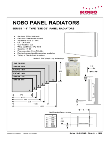 nobo panel radiators | Manualzz