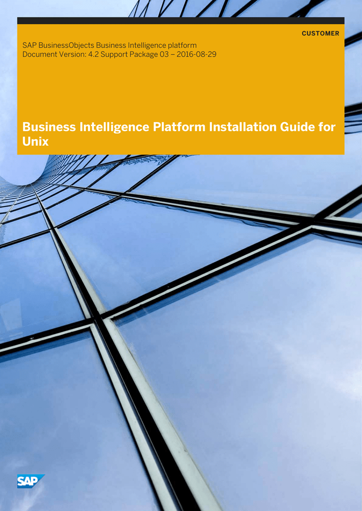 sap business intelligence platform tutorial