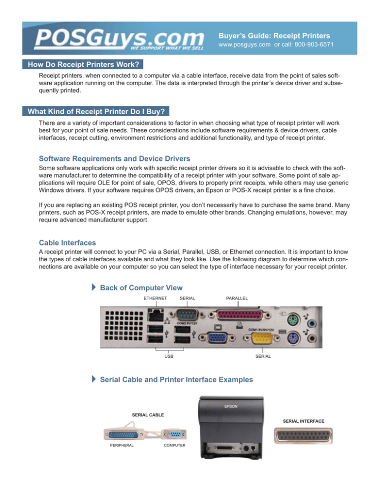 how to connect pos printer to computer