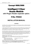 Inner Range Concept 4000/5000 Intelligent 2 Door Access Module Installation Manual
