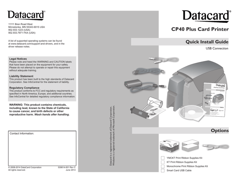 datacard cp40 plus
