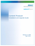 Verint Content Producer 10 SP6 Installation and Upgrade Guide