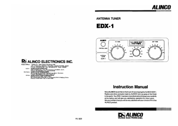 alinco edx 1 manual