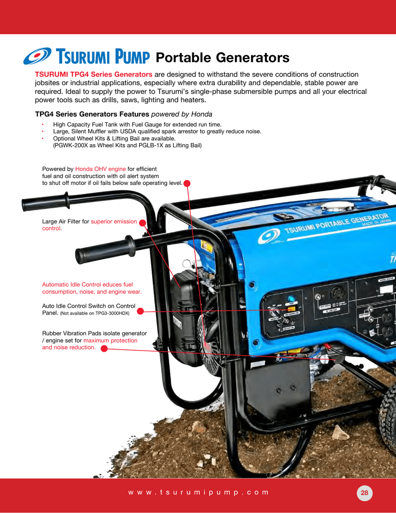 Portable Generators - Electric 