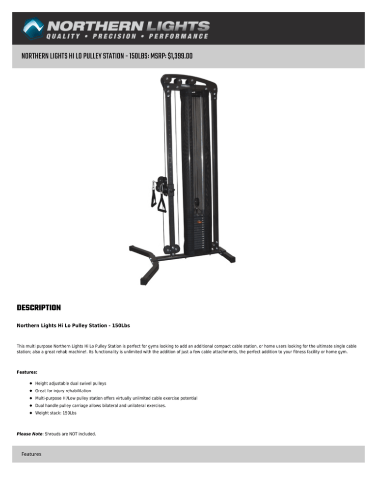 hi low pulley machine