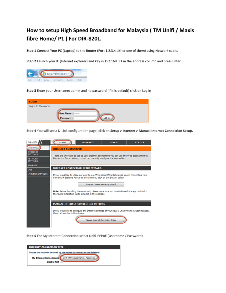 Maxis router login