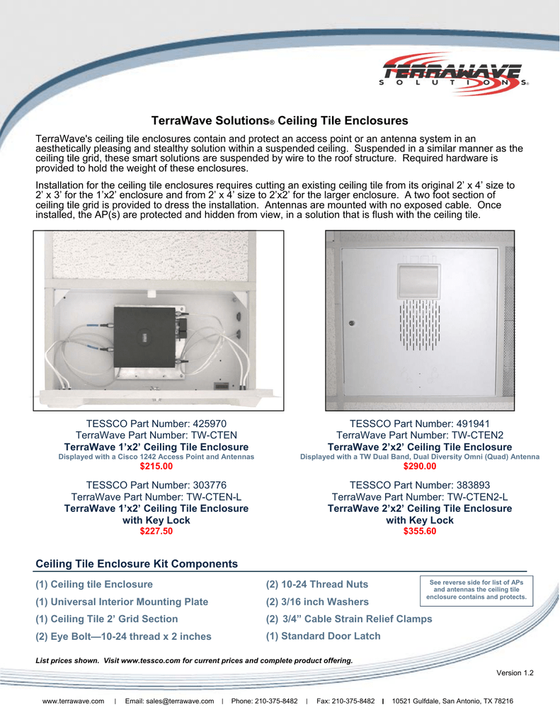 Ceiling Tile Enclosures Version 1 2 Pub Manualzz Ceiling Tile Enclosures Version 1 2 Pub