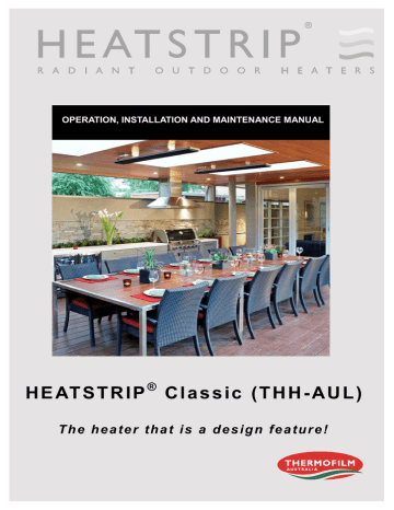 Heatstrip 2400-Watt Electric Radiant Heater Installation and Maintenance Manual | Manualzz