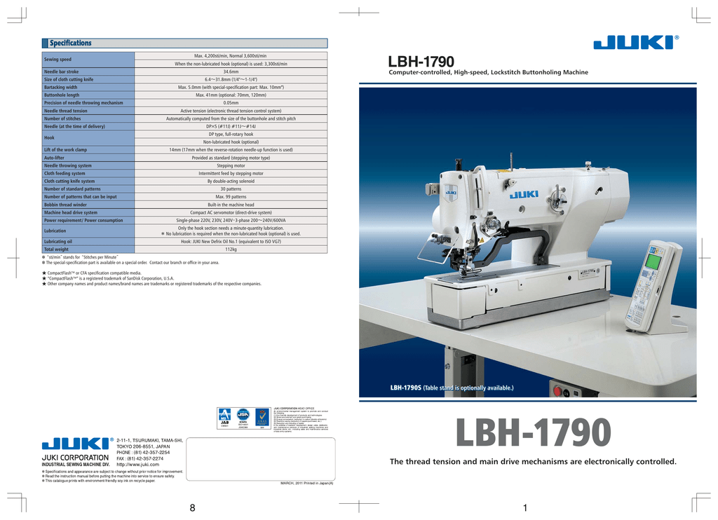 Lbh 1790 The Sewing Machine Group Manualzz Lbh 1790 The Sewing Machine Group Manualzz