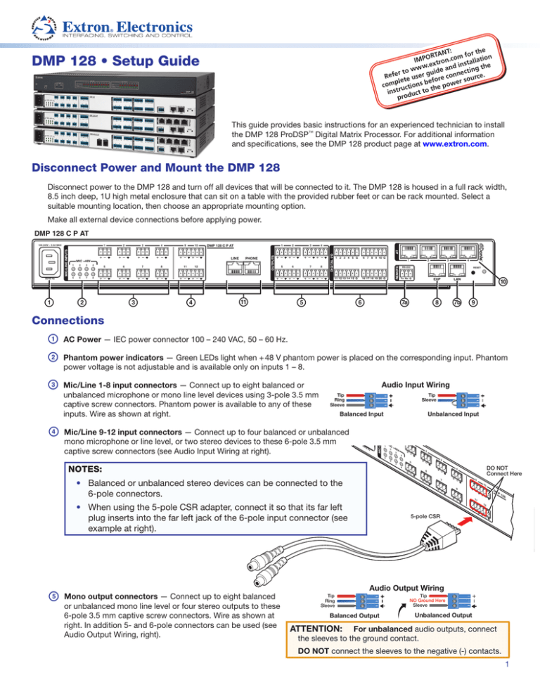 Dmp 128 Setup Guide Manualzz