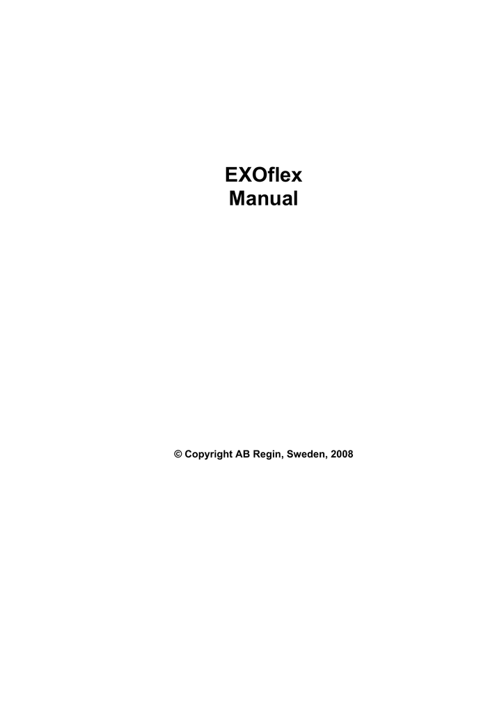 Exoflex Pifa Manualzz