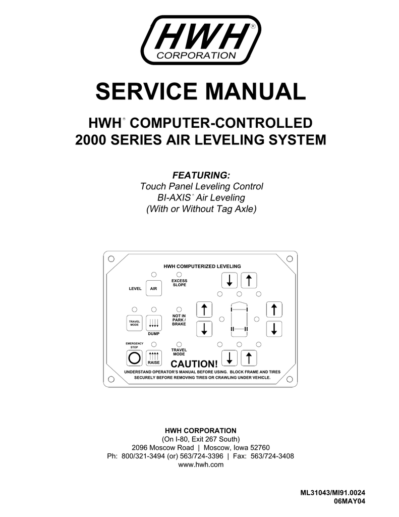 Hwh Troubleshooting Manual