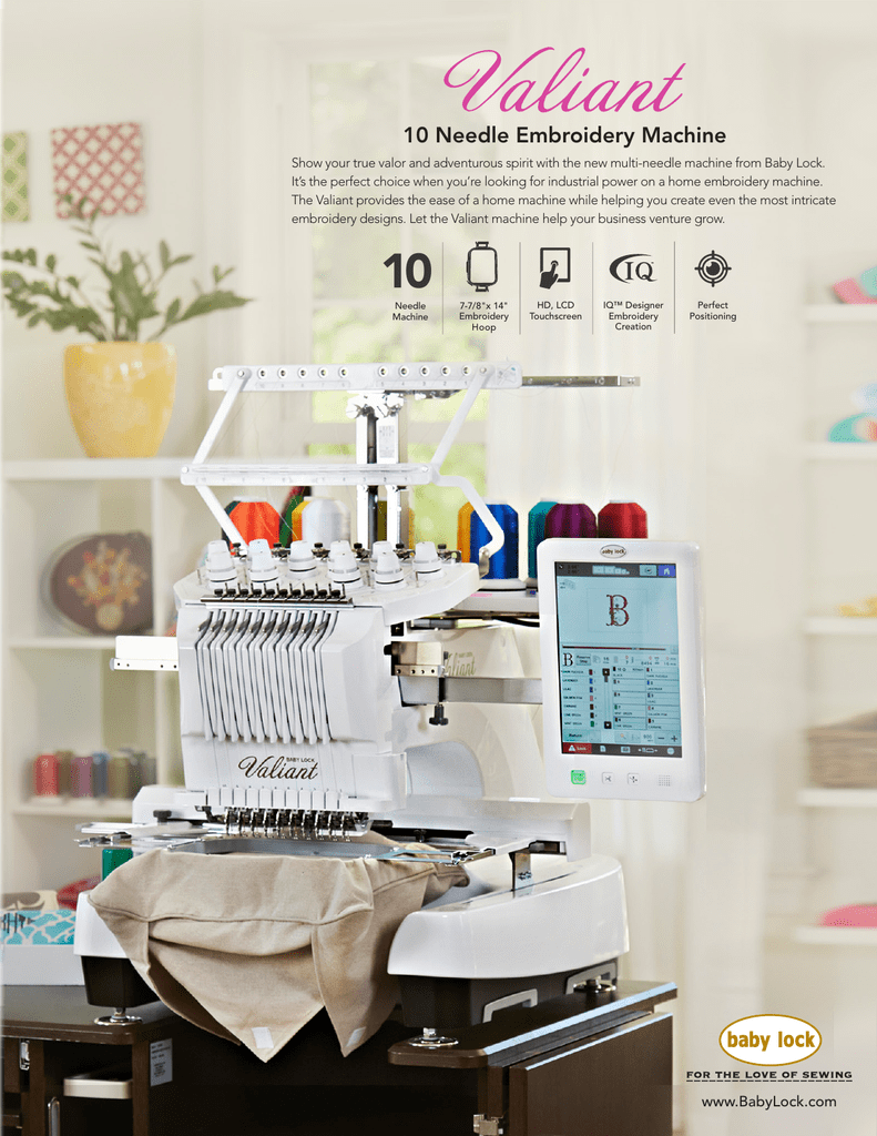 10 Needle Embroidery Machine Manualzz