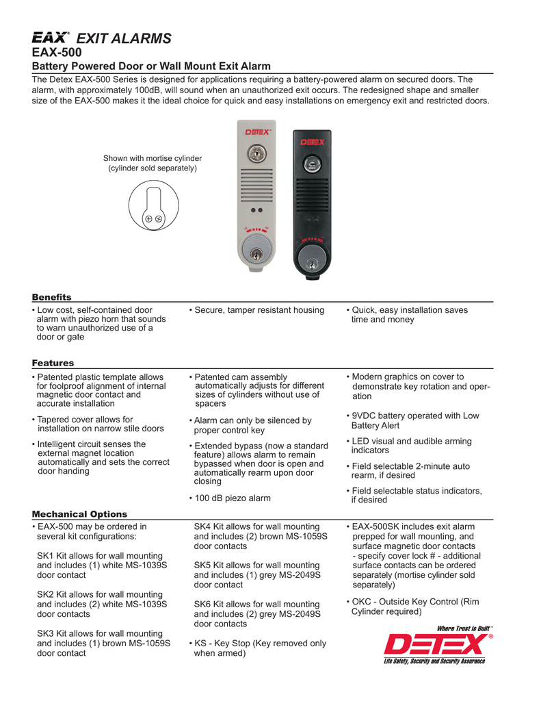 Eax 500 Detex Corporation Manualzz Com