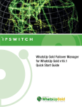 Ipswitch WhatsUp Gold v16.1 Quick Start Guide | AI Chat &amp; PDF