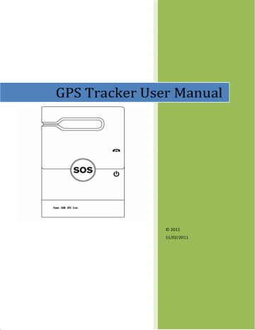 GPS Tracker User Manual | Manualzz