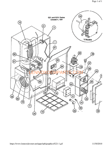 Lennox G61mpv Parts Diagram