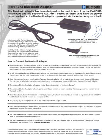 Part 1273 Bluetooth Instructions Manualzz