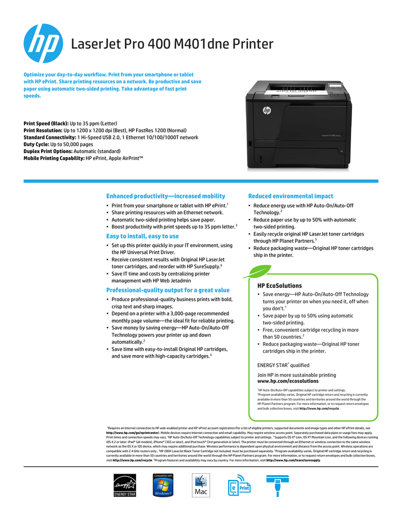 universal printer driver for mac hp
