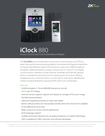 iclock 260 software