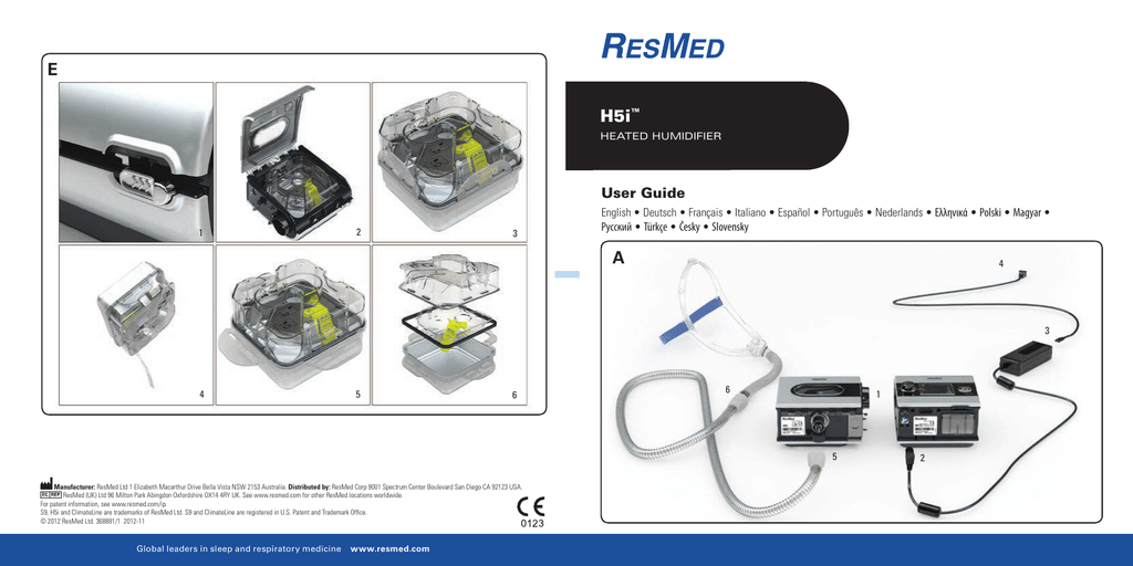 ResMed H5i User guide Manualzz