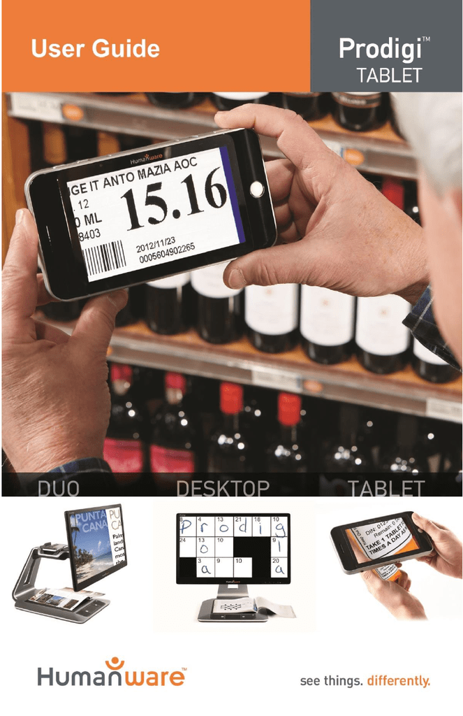Humanware Prodigi DUO User manual Manualzz
