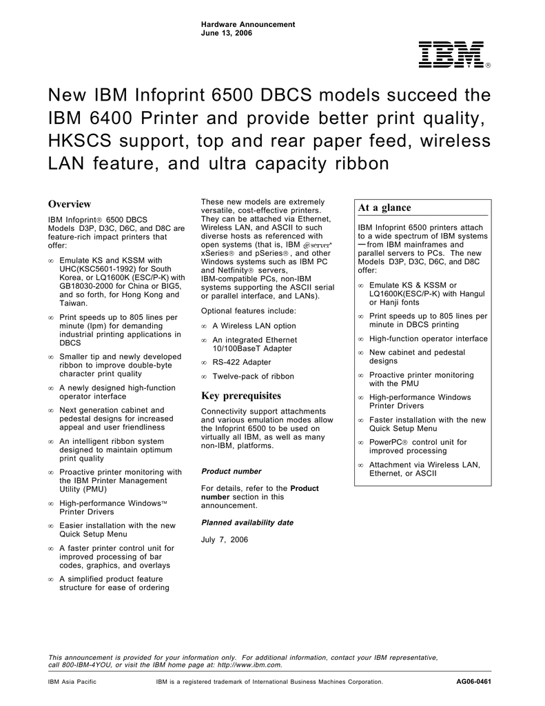 ibm infoprint 1612 driver windows 10