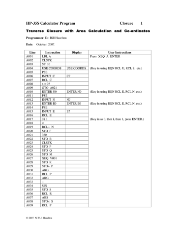 Hp35s surveying programs pdf